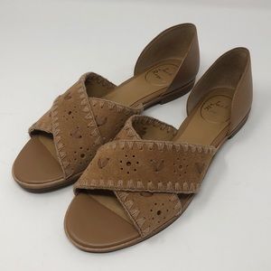 NWOT jack Rogers Brown Sandals